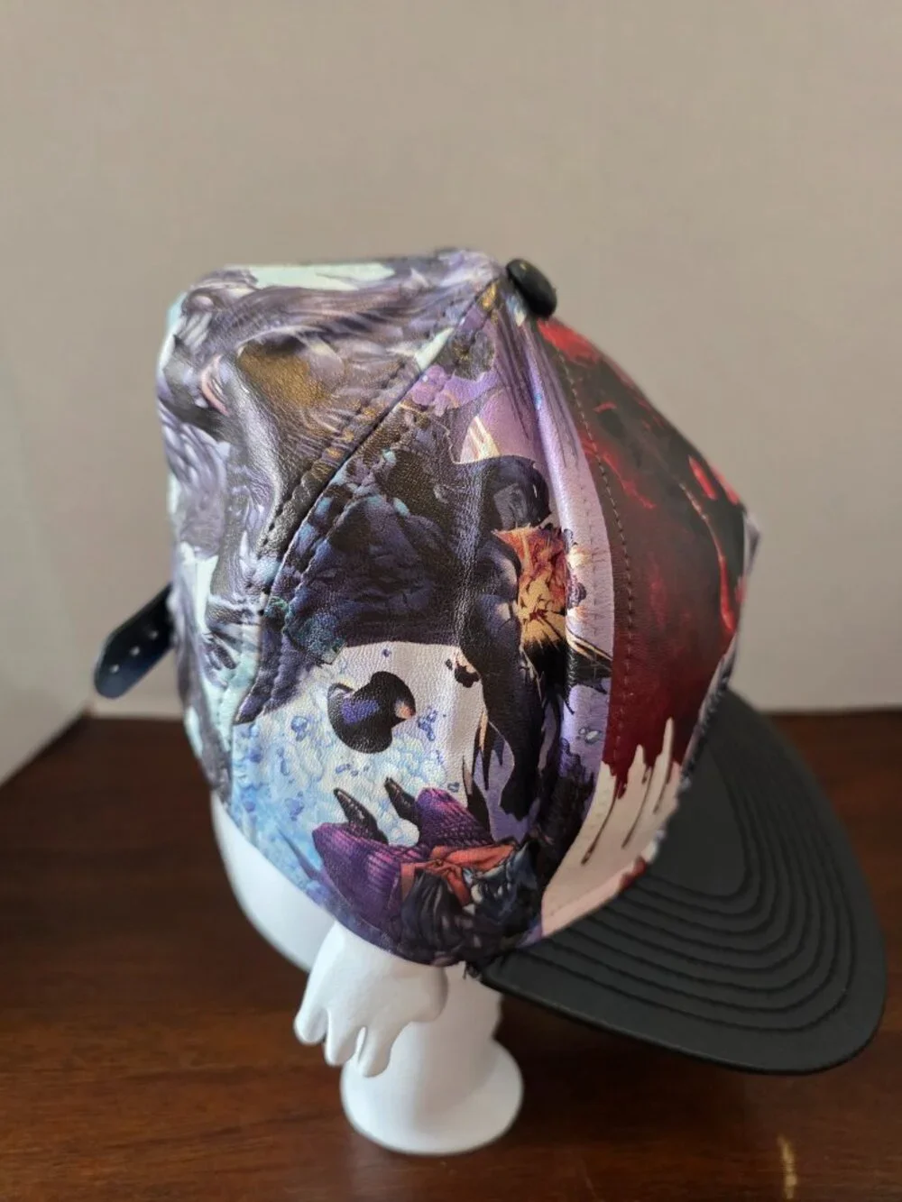 Bioworld Batman snapback hat features a sublimated comic book scene print